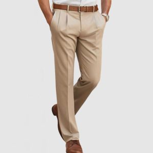 Gentleman's Casual Suit Pants - Khaki