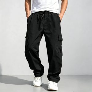 Casual Urban Explorer Cargo Pants - Black