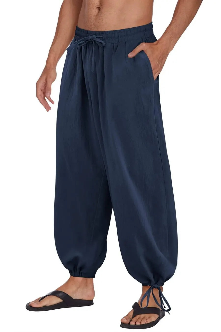 MivanityCottonLinenStyleLooseYogaPantsNavyBlue.jpg
