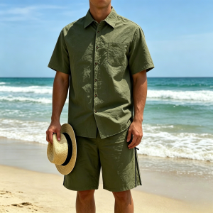 Cozy Cotton Shirt Sets - Green