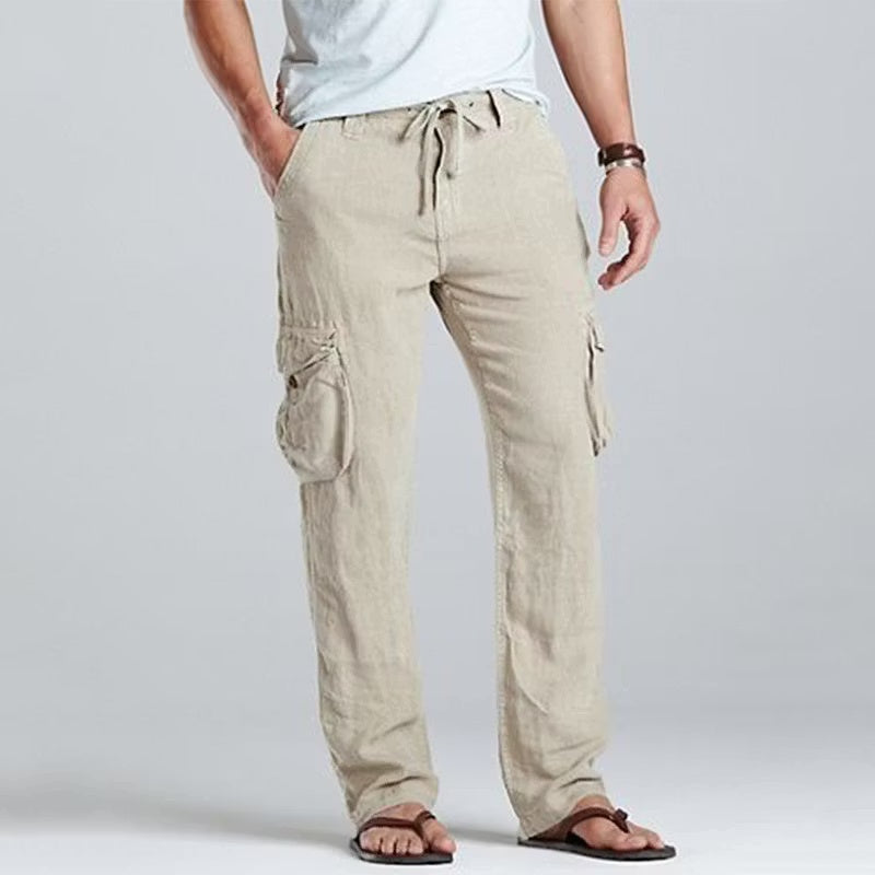 MivanityMenLinenCargoDrawstringPantsBeige.jpg