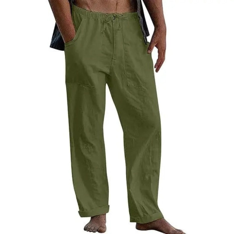 MivanityMen_sCasualSolidColorCottonLinenPantsGreen.jpg