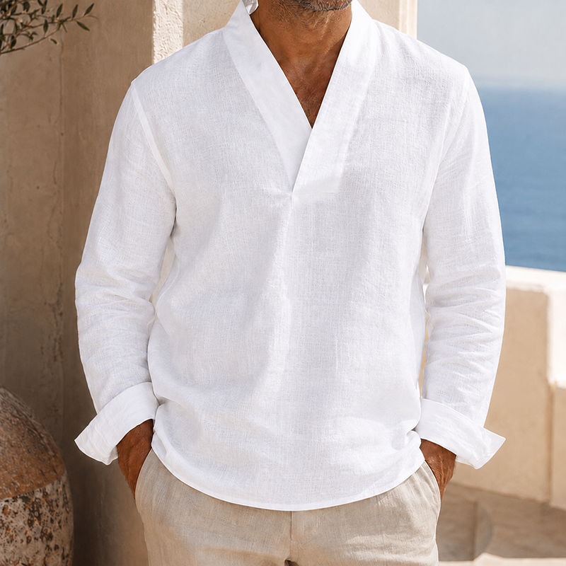 MivanityMen_sCottonLinenV-NeckLongSleeveShirtWhite.png