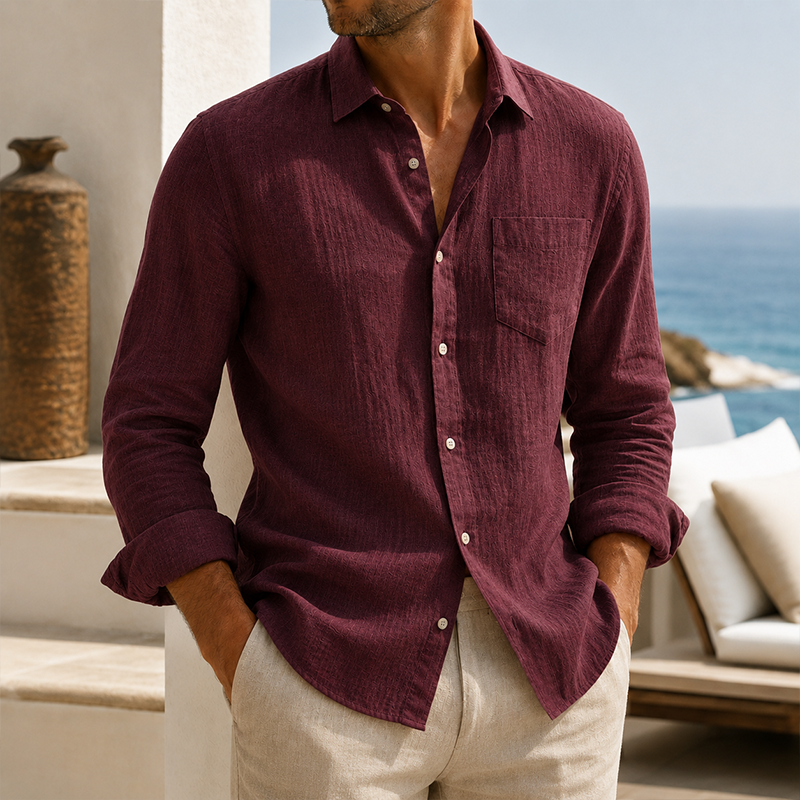 MivanityMen_sLightweightTexturedCottonLinenLongSleeveShirtBurgundy.png