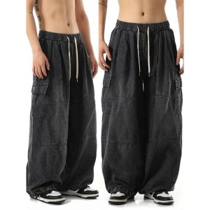 Washed Baggy Jeans - Black