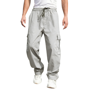 Men's Casual Sport Street Loose Pants - Light gray
