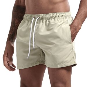Men's Breathable Board Shorts with Pockets - Sage
